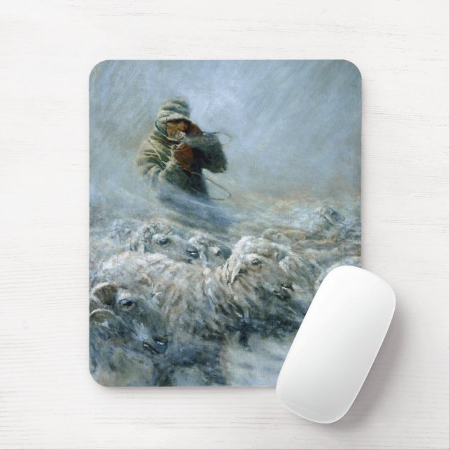 Sheep Herder, Storm by Newell Convers Wyeth Mouse Pad (With Mouse)