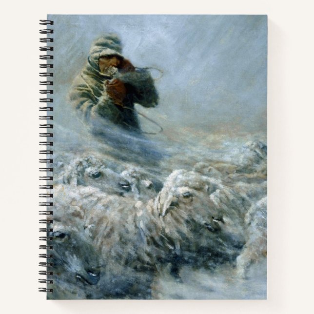 Sheep Herder, Storm by Newell Convers Wyeth Notebook (Front)