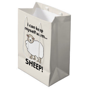 Sheep I Can Keep Myself Warm Sheep Medium Gift Bag
