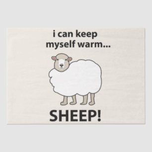 Sheep I Can Keep Myself Warm Sheep Tissue Paper
