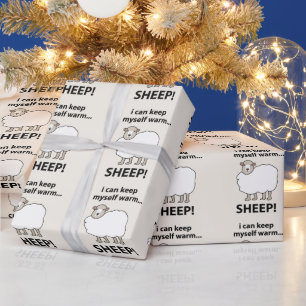 Sheep I Can Keep Myself Warm Sheep Wrapping Paper