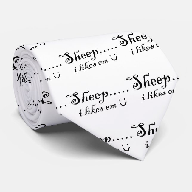 Sheep.....I likes em Neck Tie (Rolled)