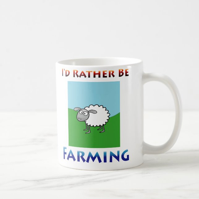 sheep i'd rather be farming Mug (Right)