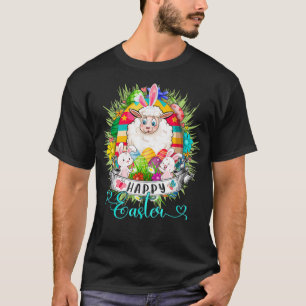 Sheep In Easter Eggs Basket Cute Bunnies Happy Eas T-Shirt