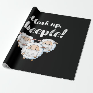 Sheep in mask | Animal Lovers Perfect Gift Wrapping Paper
