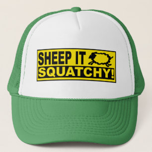 SHEEP IT SQUATCHY! Monsters Mysteries SHEEPSQUATCH Trucker Hat