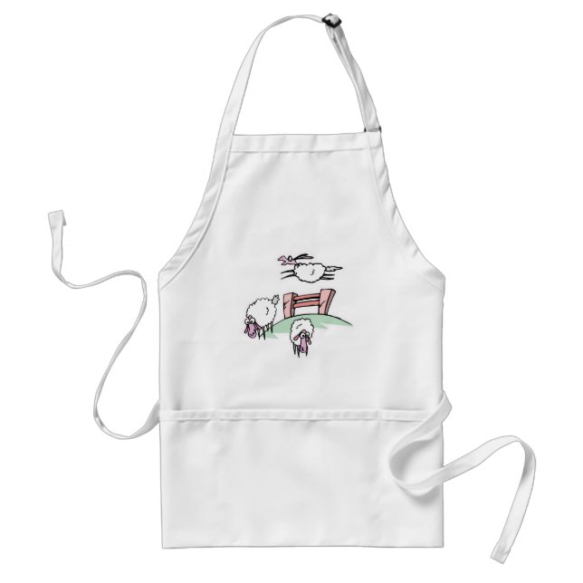 sheep jumping fence standard apron (Front)