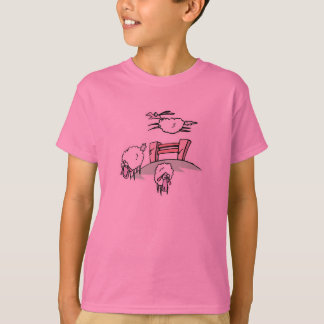 sheep jumping fence T-Shirt