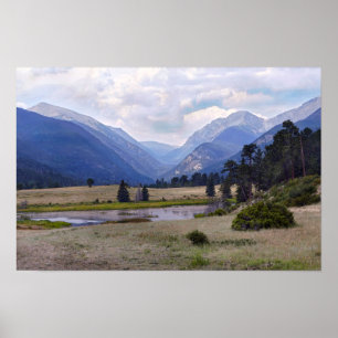 Sheep Lake, Rocky mountain National Park, Colorado Poster