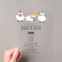 Sheep Lamb Cute Funny Farm Party Animals Birthday