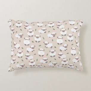 Sheep & Lamb Cute Gender Neutral Baby Nursery Decorative Cushion