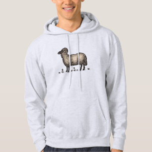 Sheep Lamb Farm Animal Vintage Hoodie