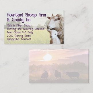 Sheep Lamb Livestock Farmers Business Card