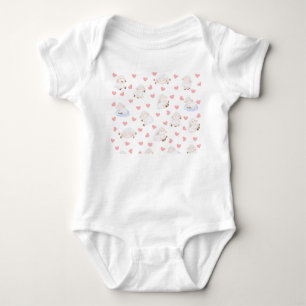 Sheep love baby bodysuit