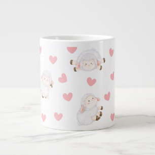 Sheep love large coffee mug
