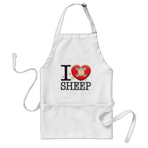 Sheep Love Man Standard Apron