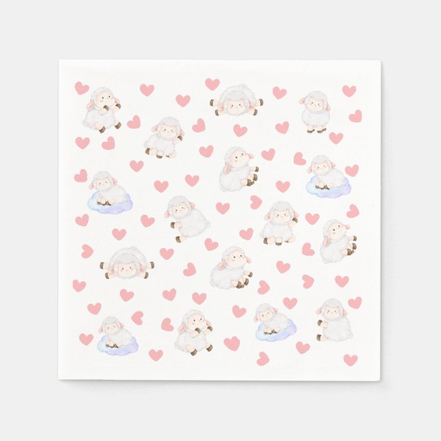 Sheep love napkin (Front)