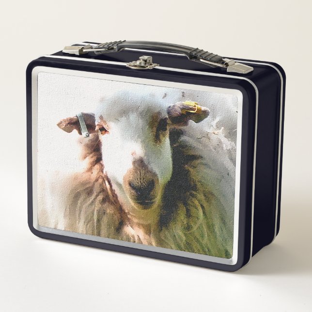 SHEEP METAL LUNCH BOX (Front)
