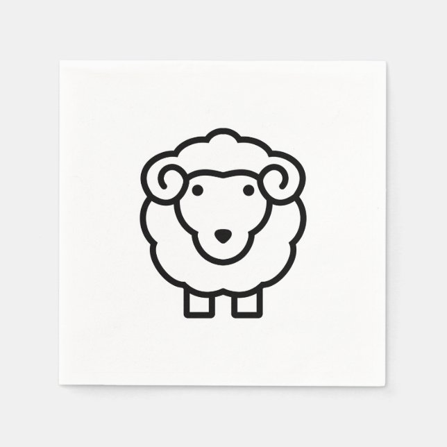 Sheep Napkin (Front)