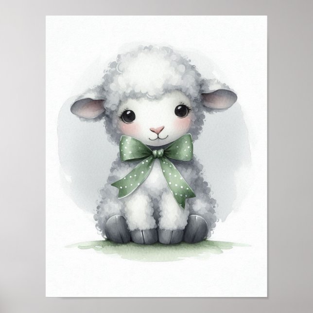 Sheep Nursery Wall Art (Front)