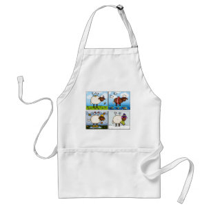 sheep of all seasons apron
