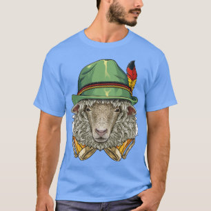 Sheep Oktoberfest Lederhosen German Beer Fest Bava T-Shirt