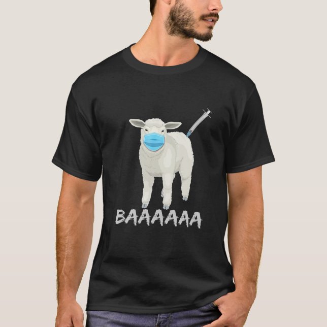 Sheep Or Sheeple Anti Vaccine And Mask T-Shirt (Front)