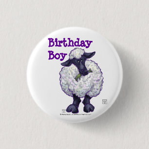 Sheep Party Centre 3 Cm Round Badge