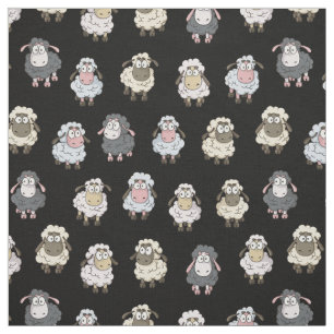 Sheep Pattern Pattern Fabric