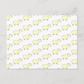 Sheep Pattern. Postcard