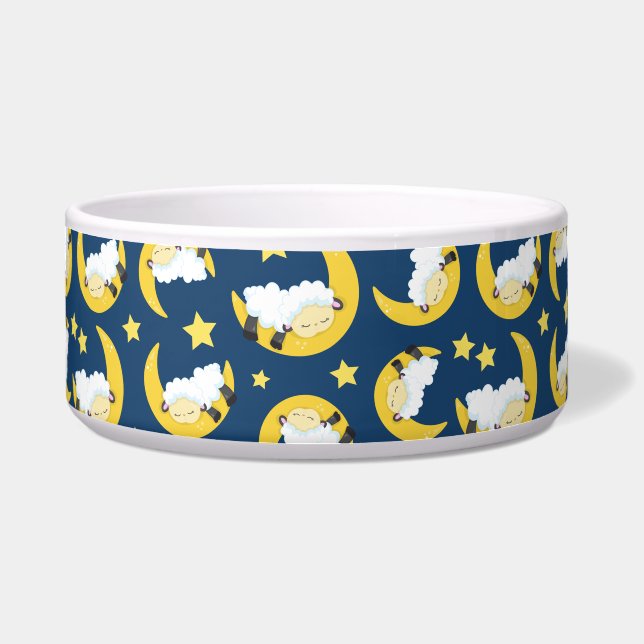 Sheep Pattern, Sleeping Sheep, Moon, Stars (Front)