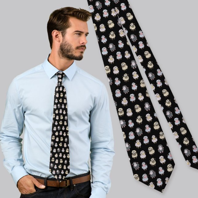 Sheep pattern tie (Creator Uploaded)