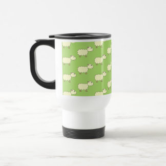 Sheep Pattern. Travel Mug