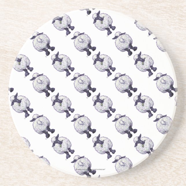 Sheep Patterns Coaster (Front)