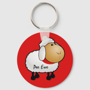 Sheep Pee Ewe Keychain
