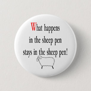 Sheep Pen 6 Cm Round Badge