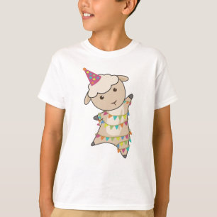 Sheep Pennant Garland Party Sheep Sweet Animals T-Shirt
