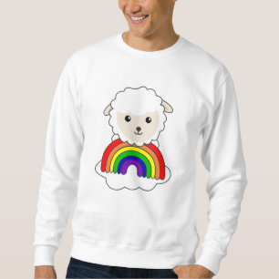 Sheep Rainbow Sweet Animals Colourful Sheep Sweet Sweatshirt