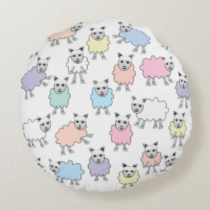 Sheep Round Cushion