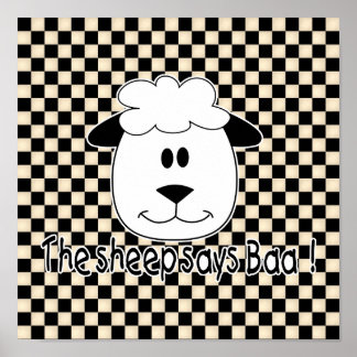 Sheep Says Baa Poster