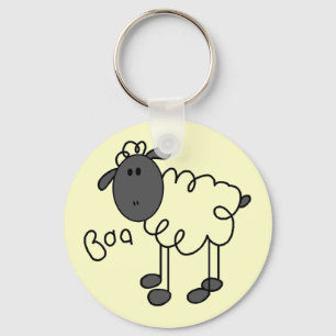 Sheep Says Baa T-shirts and Gifts Key Ring