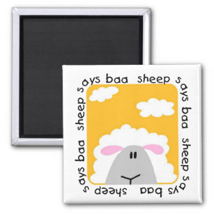 Sheep Says Baa T-shirts and Gifts Magnet