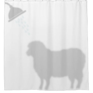 Sheep Shadow Silhouette Shadow Buddies Shower Curtain