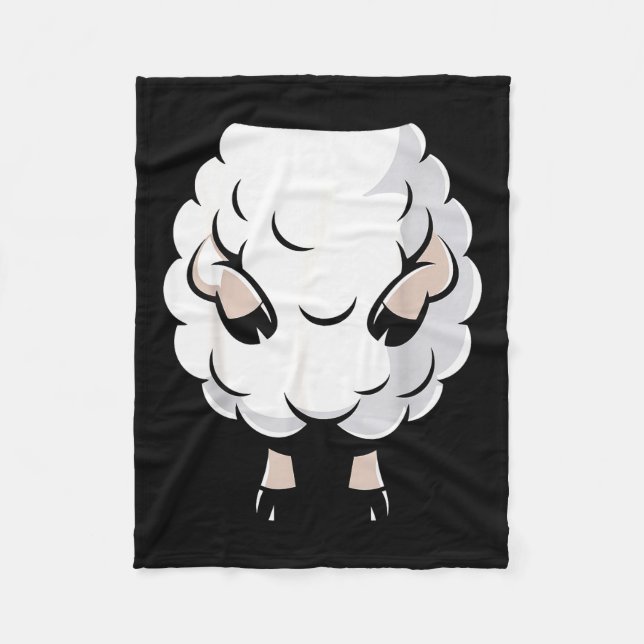 Sheep Shirt Adult Kids Men Women Lamb Sheep Costum Fleece Blanket (Front)