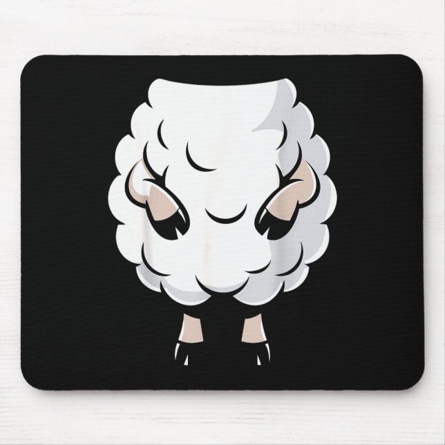 Sheep Shirt Adult Kids Men Women Lamb Sheep Costum Mouse Pad (Front)