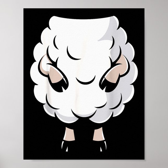Sheep Shirt Adult Kids Men Women Lamb Sheep Costum Poster (Front)