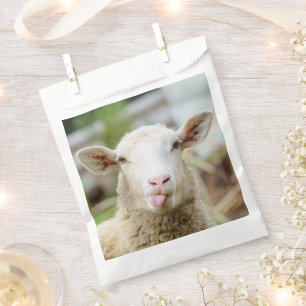 Sheep show tongue favour bags