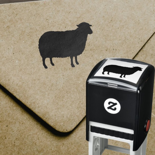 Sheep Silhouette Self-inking Stamp (Creator Uploaded)