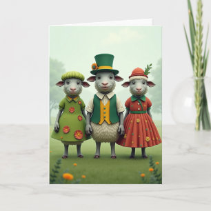 Sheep Springtime Friends Card