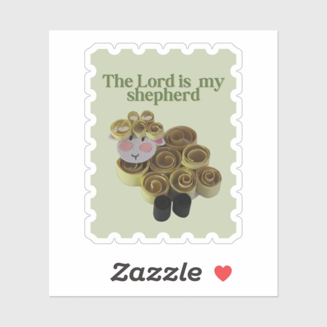 Sheep stamp sticker christian (Sheet)